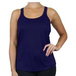 NEW Galaxy by Harvic Navy Blue Tank Top Medium Moisture Wicking Racerback Active